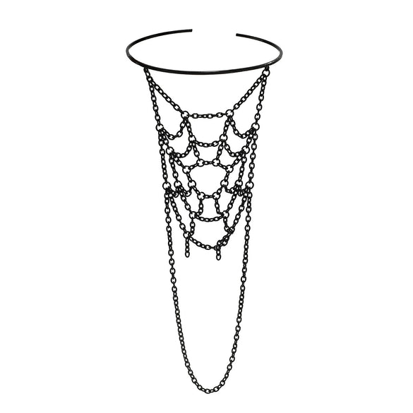 Jewelry Metal Hollow Chain Tassel Arm Chain Spider Web Opening Bracelet For Women