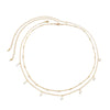 Jewelry Metal Imitation Pearl Snake Bone Body Chain Waist Chain Retro Tassel Round Bead Sweet Cool Style