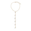 Jewelry Metal Imitation Pearl Tassel Ochain Necklace Geometric Electroplating Women's