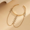 Jewelry Metal Iron Chain Arm Chain Star Pattern Open Bracelet For Women