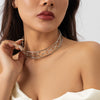 Jewelry Metal Iron Geometric Collar Choker Opening Necklace