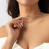 Jewelry Metal Iron Geometric Collar Choker Opening Necklace