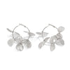 Jewelry Metal Leaf Flower Exaggerated Electroplated Earrings For Women