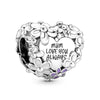 Jewelry Metal Love Chain Pendant With Totem Pattern Electroplating Original Design