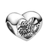 Jewelry Metal Love Chain Pendant With Totem Pattern Electroplating Original Design