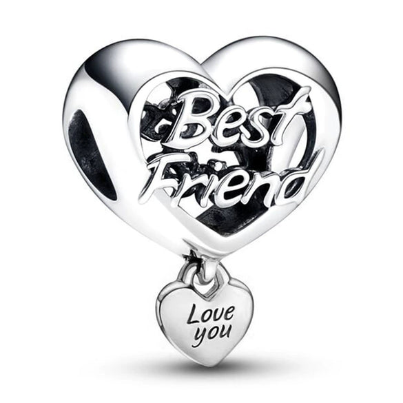 Jewelry Metal Love Chain Pendant With Totem Pattern Electroplating Original Design