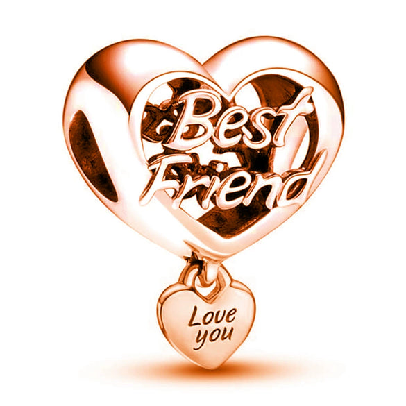 Jewelry Metal Love Chain Pendant With Totem Pattern Electroplating Original Design