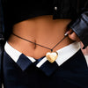 Jewelry Metal Love Pendant Waist Chain Weaving Material For Women
