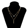 Jewelry Metal Organic Glass Heartshaped Geometric Doublelayer Microinlaid Electroplated Ochain Necklace For Women