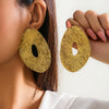 Jewelry Metal Plastic Geometric Ushaped Electroplated Earrings For Women