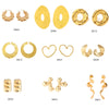 Jewelry Metal Plastic Geometric Ushaped Electroplated Earrings For Women