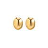 Jewelry Metal Punk Flower Geometric Drop Earrings For Women Electroplated