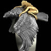Jewelry Metal Ring With Flying Eagle Cartoon Characters Unisex Electroplated