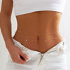 Jewelry Metal Sequin Geometric Pendant Body Chain Waist Chain Set For Women Minimalist Style
