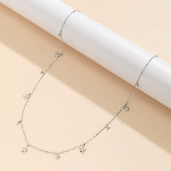 Jewelry Metal Simple Fivepointed Star Tassel Waist Chain For Women
