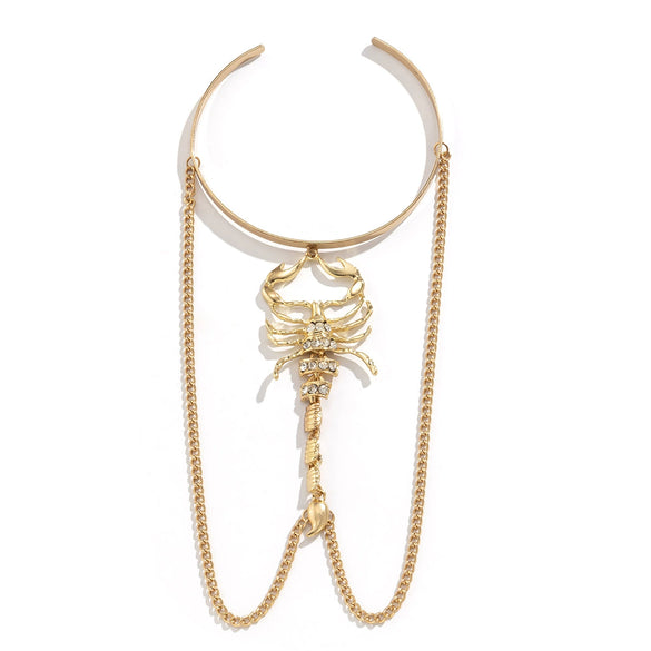 Jewelry Metal Snake Scorpion Arm Ring Bracelet With Electroplating
