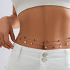 Jewelry Metal Stacked Chain Tassel Star Moon Rhinestone Waist Chain Butterfly Imitation Pearl Body Chain For Women