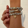 Jewelry Metal Tassel Pendant Bracelet Ins Style Irregular Beaded Electroplated
