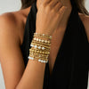 Jewelry Metal Tassel Pendant Bracelet Ins Style Irregular Beaded Electroplated