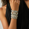 Jewelry Metal Tassel Pendant Bracelet Ins Style Irregular Beaded Electroplated
