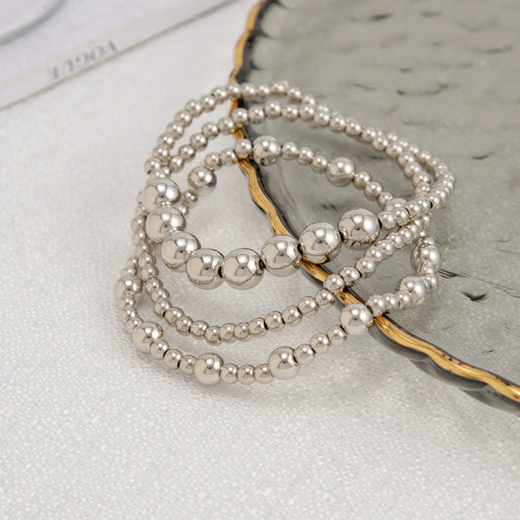 Jewelry Metal Tassel Pendant Bracelet Ins Style Irregular Beaded Electroplated