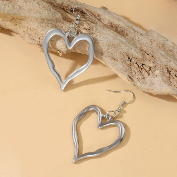 Jewelry Metal Zinc Alloy Heart Retro Exaggerated Love Necklace For Women