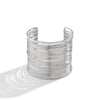 Jewelry Metallic Irregular Open Convex Bracelet Electroplating