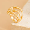 Jewelry Metallic Irregular Open Convex Bracelet Electroplating