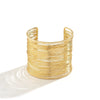 Jewelry Metallic Irregular Open Convex Bracelet Electroplating