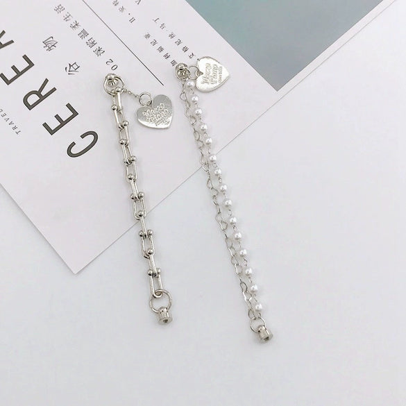 Jewelry Mobile Phone Case Bracelet Accessories Alloy Electroplating Pearl Love Letter Shell Women's