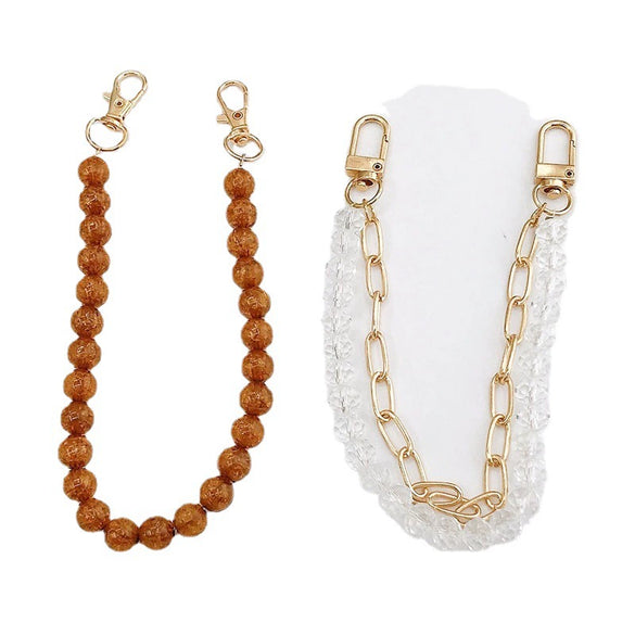 Jewelry Mobile Phone Chain Handheld Glass Glaze Beaded Crystal Baked Paint For Women