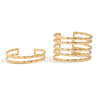 Jewelry Multilayer Hollow Arm Bracelet Iron Casual Style Electroplating