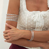 Jewelry Multilayer Hollow Arm Bracelet Iron Casual Style Electroplating