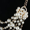 Jewelry Multilayered Imitation Pearl Necklace Snake Bone Chain Pearlescent Treatment French Retro Geometric Animal Zodiac Women's
