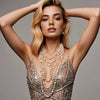 Jewelry Multilayered Imitation Pearl Necklace Snake Bone Chain Pearlescent Treatment French Retro Geometric Animal Zodiac Women's