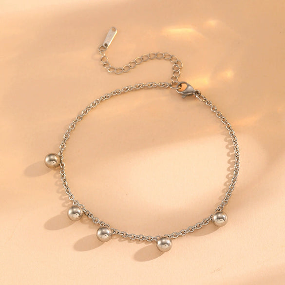 Jewelry Multiple Steel Ball Pendants Stainless Steel Electroplated 18K Gold Cartoon Style