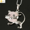Jewelry Natural Crystal Alloy Pendant Necklace With Animal Pattern For Ladies Minimalist Style