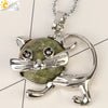Jewelry Natural Crystal Alloy Pendant Necklace With Animal Pattern For Ladies Minimalist Style