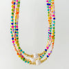 Jewelry Natural Freshwater Pearl And Organic Glass Beaded Handwoven Geometric Style Necklace For Women