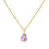 Jewelry Natural Stone Cross Stainless Steel O Shaped Chain Micropaved Necklace