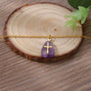 Jewelry Natural Stone Cross Stainless Steel O Shaped Chain Micropaved Necklace