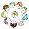 Jewelry Natural Stone Gravel Crystal Gem Silver Wire Tree Of Life Constellation Cartoon Pendant