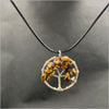 Jewelry Natural Stone Gravel Crystal Gem Silver Wire Tree Of Life Constellation Cartoon Pendant