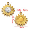 Jewelry Natural Stone Stainless Steel Inlay Totem Pendant And Earrings Bohemian Style