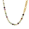 Jewelry Natural Stone Titanium Steel Geometric Electroplating Women