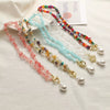 Jewelry Natural Stone Turquoise Alloy Beaded Necklace And Bracelet Handmade Geometric Electroplated For Women