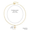 Jewelry Necklace Baroque Cross Alloy Ochain Geometric Electroplating