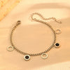 Jewelry Necklace Bracelet Earrings Set Stainless Steel Titanium Steel Hollow Five Leaf Flower Love Water Drops Bell Pattern