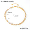 Jewelry Necklace Bracelet Set 316L Stainless Steel Zircon Electroplating Light Luxury Style