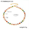 Jewelry Necklace Bracelet Set 316L Stainless Steel Zircon Electroplating Light Luxury Style